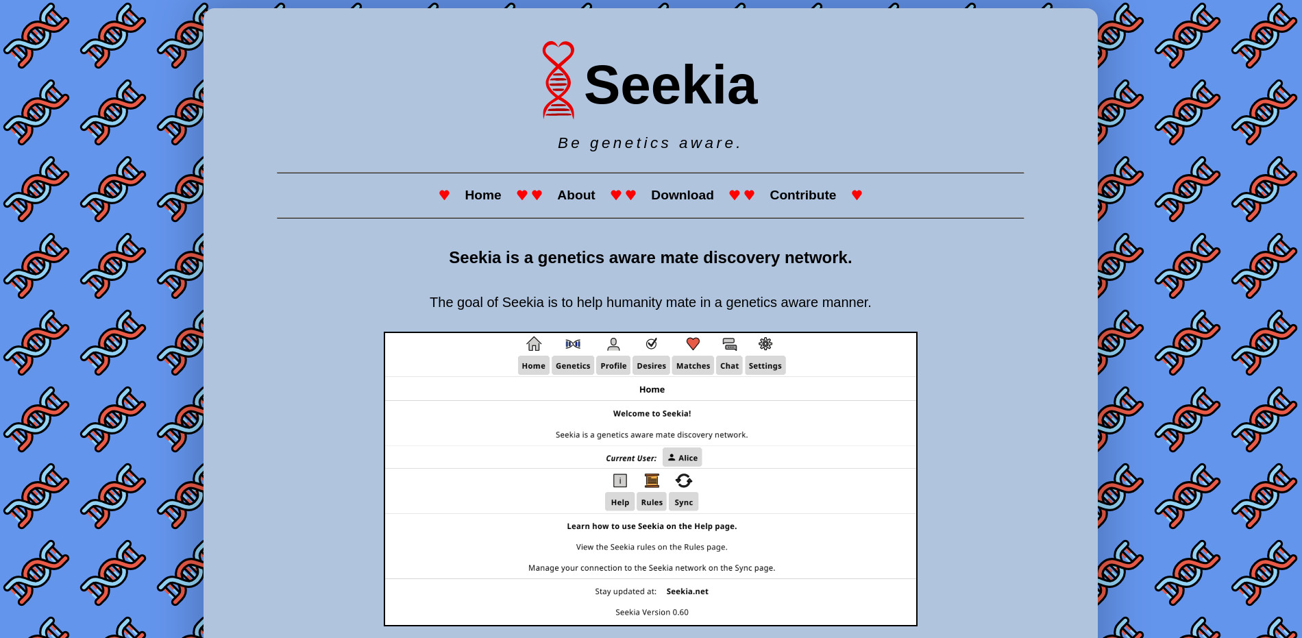 Seekia Website Homepage